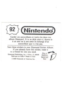 Sticker Nr. 92 Nintendo / Diamond 1989 2