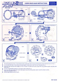 Cobra Buzz Boar Instructions / Anweisung Hasbro 1988