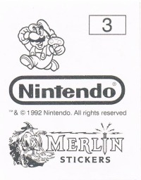 Sticker No. 3 - Super Mario Bros. 3/NES 2