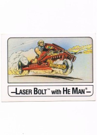 Wonder Trading Card - Laser Bolt He-Man Mattel Inc.1986
