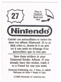 Sticker No. 27 Nintendo / Diamond 1989 2
