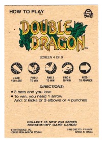 Double Dragon - Screen 4 O-Pee-Chee / Nintendo 1989 2