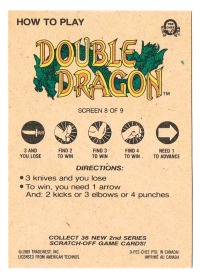 Double Dragon - Screen 8 O-Pee-Chee / Nintendo 1989 2