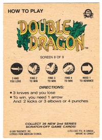 Double Dragon - Screen 8 O-Pee-Chee / Nintendo 1989 2