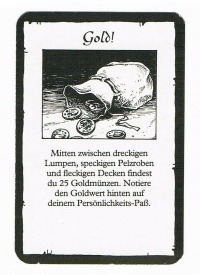 Schatz-Karte - 25 Goldmünzen