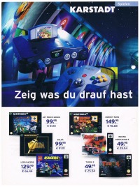 Karstadt - advertising page PlayStation 1, N64 2