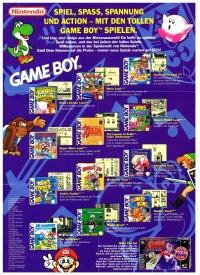 Nintendo Game Boy / SNES Super NES Promotional flyer