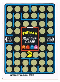 PAC MAN Rubbelkarte / Rub-Off Card