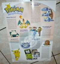 Pokemon Poster - 143 Relaxo - Schnapp sie Dir alle 1999 Nintendo Game Boy 2