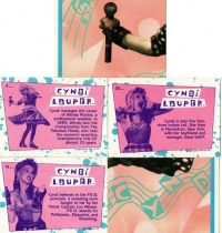 Cyndi Lauper - 5 Trading Cards &amp; Sticker 2