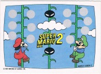 Super Mario Bros. 2 - NES Rubbelkarte O-Pee-Chee / Nintendo 1989