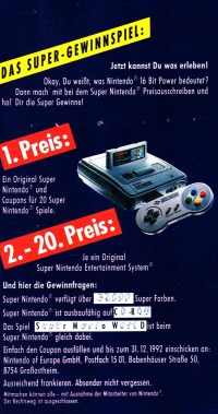 Super Nintendo Entertainment Werbeprospekt von 1992 5