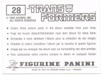 Panini Sticker No. 28 2
