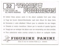 Panini Sticker No. 32 2