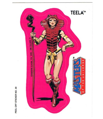 Teela Sticker von Topps - Masters of the Universe - 80er Merchandise