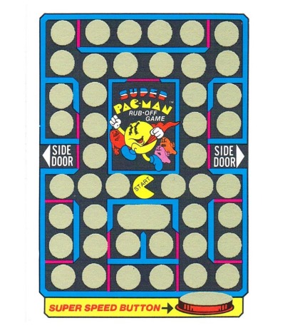 PAC MAN Rubbelkarte / Rub-Off Card - 1982 Fleer / Midway - Arcade Karte - Jetzt online Kaufen