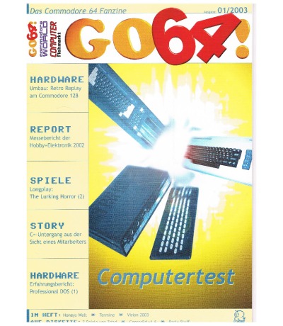 Ausgabe 01/03 - 2003 - GO64 - Das Commodore-64-Magazin