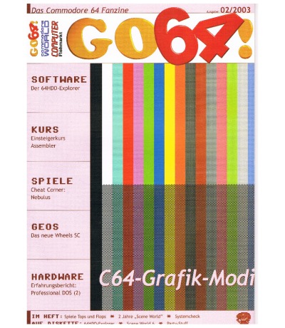 Ausgabe 02/03 - 2003 - GO64 - Das Commodore-64-Magazin
