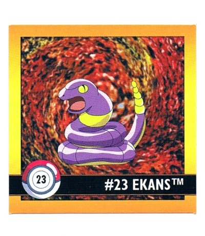 Sticker No 23 Ekans/Rettan - Pokemon / Artbox 1999