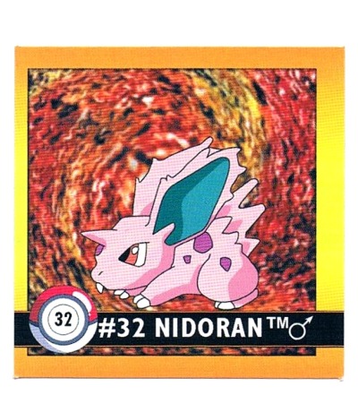 Sticker No 32 Nidoran /Nidoran - Pokemon / Artbox 1999