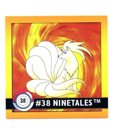 Sticker No 38 Ninetales/Vulnona - Pokemon / Artbox 1999