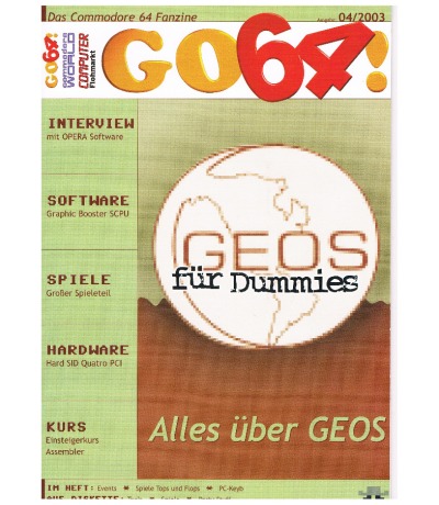 Ausgabe 04/03 - 2003 - GO64 - Das Commodore-64-Magazin
