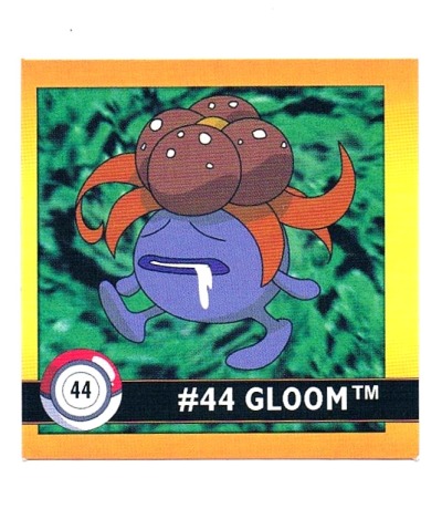 Sticker No 44 Gloom/Duflor - Pokemon / Artbox 1999