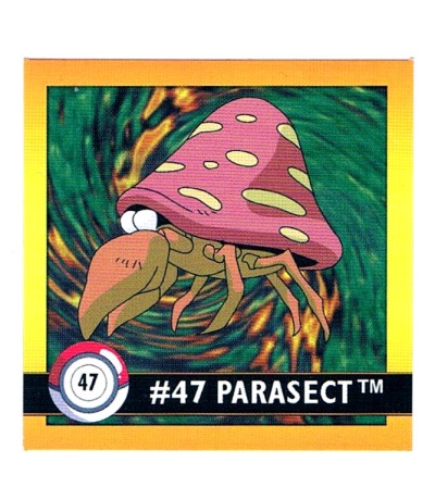 Sticker No 47 Parasect/Parasek - Pokemon / Artbox 1999