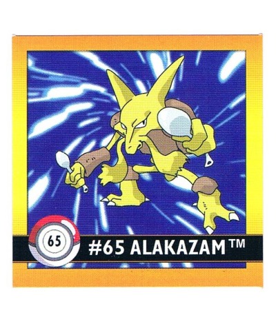 Sticker Nr 65 Alakazam/Simsala - Pokemon - Series 1 - Nintendo / Artbox 1999