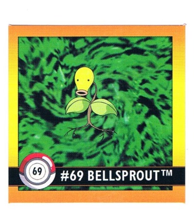 Sticker No 69 Bellsprout/Knofensa - Pokemon / Artbox 1999