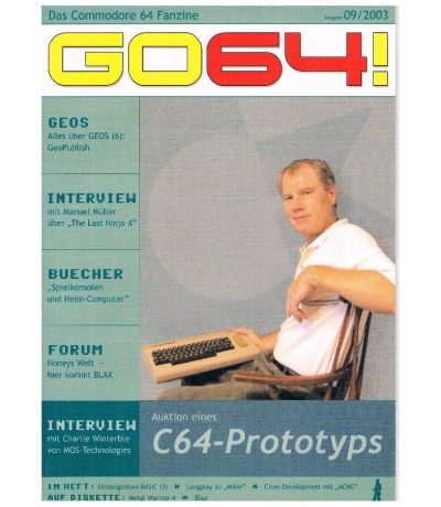 Ausgabe 09/03 - 2003 - GO64 - Das Commodore-64-Magazin