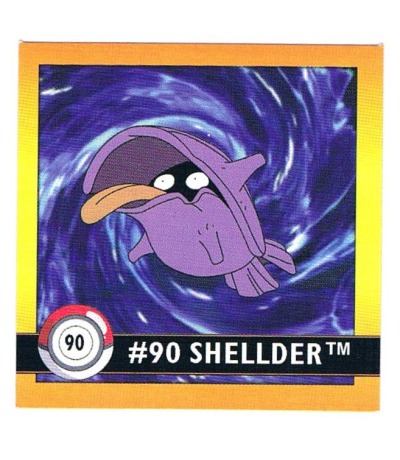 Sticker Nr 90 Shellder/Muschas - Pokemon - Series 1 - Nintendo / Artbox 1999