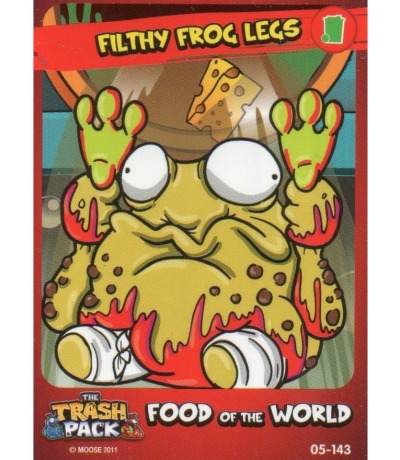 Filthy Frog Legs / Food of the World - The Trash Pack Trading Cards - Series 2
