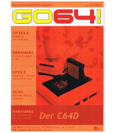 Ausgabe 10/03 - 2003 - GO64 - Das Commodore-64-Magazin