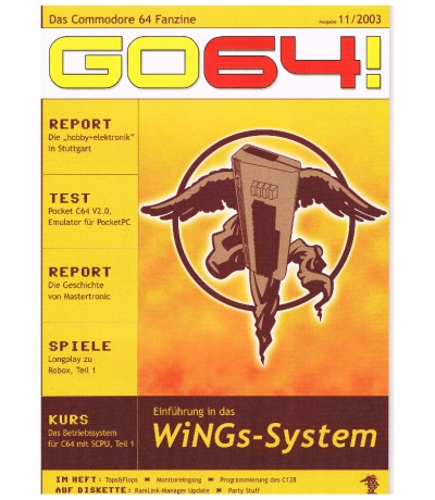 Ausgabe 11/03 - 2003 - GO64 - Das Commodore-64-Magazin
