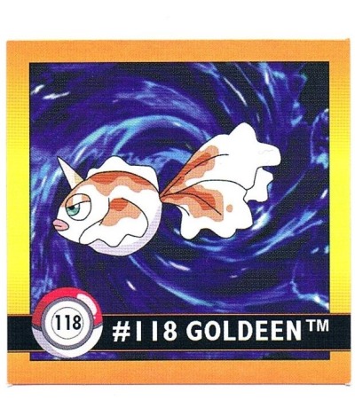 Sticker No 118 Goldeen/Goldini - Pokemon / Artbox 1999