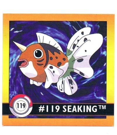 Sticker Nr 119 Seaking/Golking - Pokemon - Series 1 - Nintendo / Artbox 1999