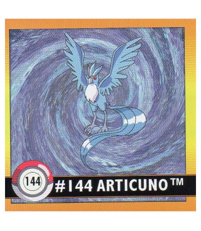 Sticker No 144 Arktos/Articuno - Pokemon / Artbox 1999