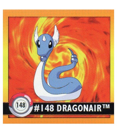 Sticker No 148 Dragonir/Dragonair - Pokemon / Artbox 1999