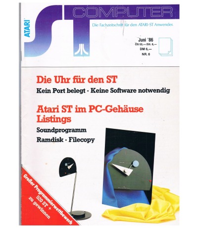 ST Computer - Juni 86 - Die Fachzeitschrift für Atari ST Anwender 1986