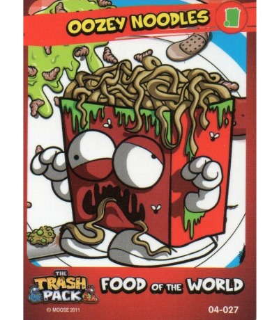 Oozey Noodles / Food of the World - The Trash Pack Trading Cards - Series 2