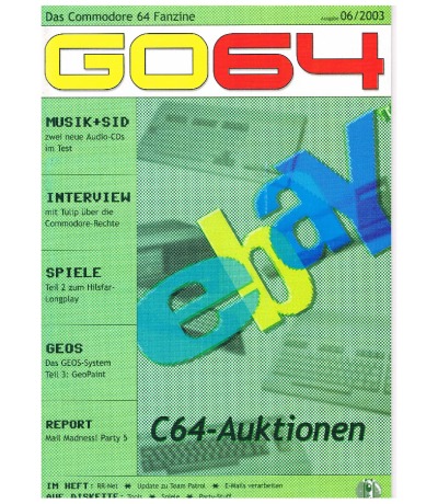 Ausgabe 06/03 - 2003 - GO64 - Das Commodore-64-Magazin