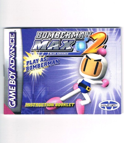 Bomberman Max 2 - Blue Advance - Bedienungsanleitung / Spielanleitung - Nintendo Game Boy