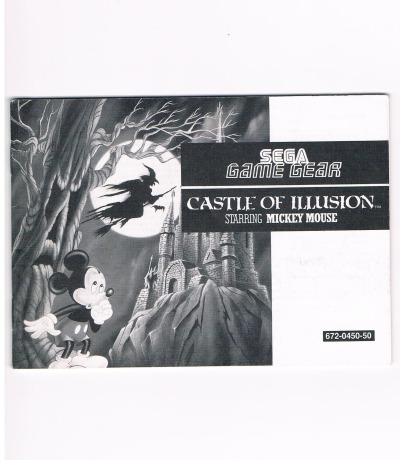 Castle of Illusion - Starring Mickey Mouse - Bedienungsanleitung / Spielanleitung - Sega Game Gear