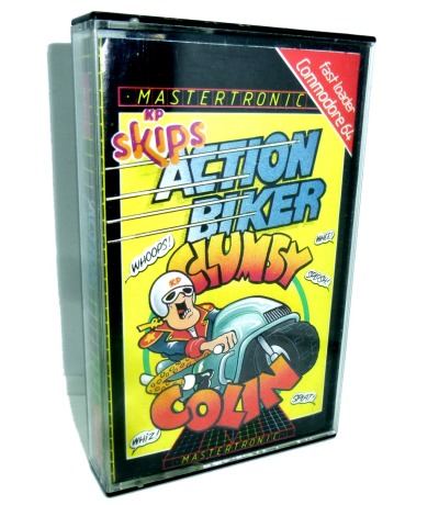 KP Skips Action Biker Clumsy Colin - Kassette / Datasette - Commodore 64 / C64