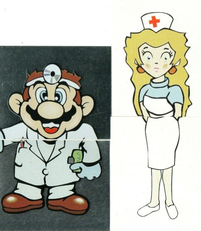 Dr Mario Sticker - Nintendo / Merlin 1992
