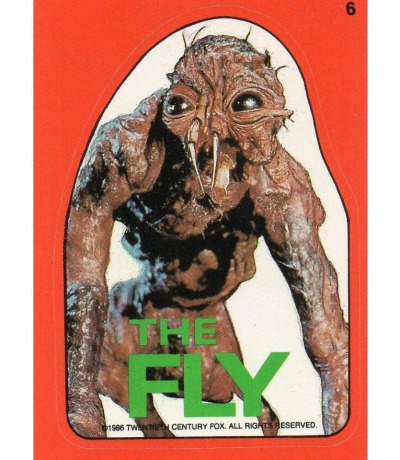 The Fly / Die Fliege - Sticker - Topps Fright Flicks