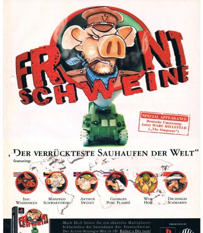 Front Schweine advertising page PS1