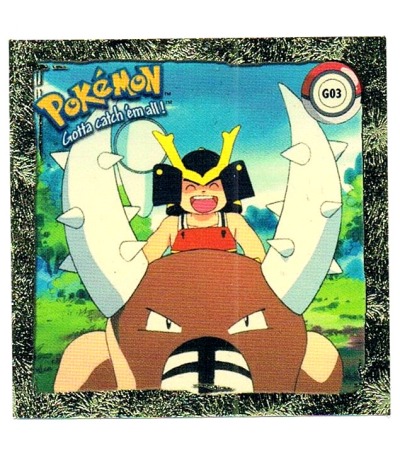 Sticker No G03 - Pokemon / Artbox 1999