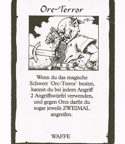 Magische Artefakte Karte - Orc-Terror - Hero Quest